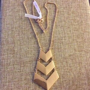 NEW Rosegoldtone Layered Chevron Necklace
